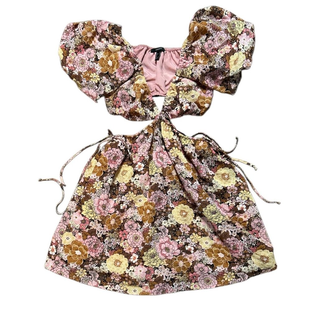 Forever 21 floral cut out dress.  Size m